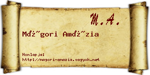 Mágori Amázia névjegykártya